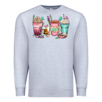 Heather Grey mom coffee cups Premium Sweatshirt - Zillion Design Studio