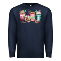 Navy mom coffee cups Premium Sweatshirt - Zillion Design Studio