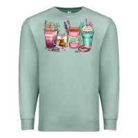 Seafoam mom coffee cups Premium Sweatshirt - Zillion Design Studio
