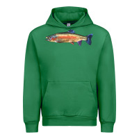 Emerald Rainbow Trout Urban Hoodie - LillyAllenDesigns