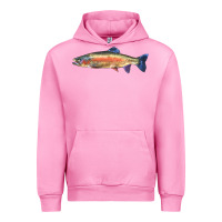 Fuchsia Pink Rainbow Trout Urban Hoodie - LillyAllenDesigns