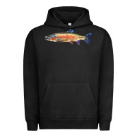 Pigment Black Rainbow Trout Urban Hoodie - LillyAllenDesigns