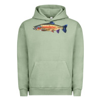 Pigment Oil Green Rainbow Trout Urban Hoodie - LillyAllenDesigns