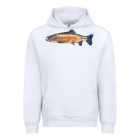 White Rainbow Trout Urban Hoodie - LillyAllenDesigns