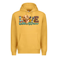 Mustard love golden retriever Premium Hoodie - Artiststas