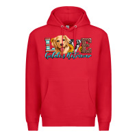 Red love golden retriever Premium Hoodie - Artiststas