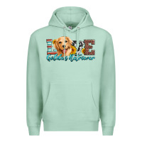Seafoam love golden retriever Premium Hoodie - Artiststas