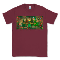 Burgundy merry christmas license plate Classic Tee - BundleAndBundleShop