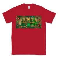Red merry christmas license plate Classic Tee - BundleAndBundleShop