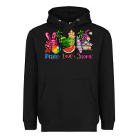 Black peace love gnome summer Heavyweight Hoodie - texasbilliewilder