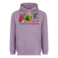 Lavender peace love gnome summer Heavyweight Hoodie - texasbilliewilder