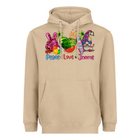 Mushroom peace love gnome summer Heavyweight Hoodie - texasbilliewilder