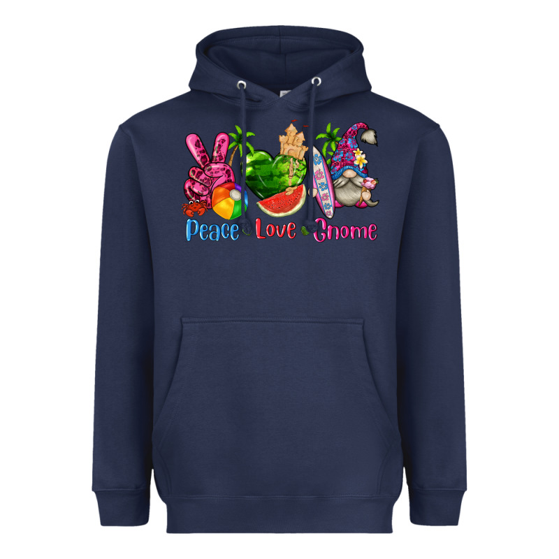 Peace Love Gnome Summer Heavyweight Hoodie by texasbilliewilder | Teevron