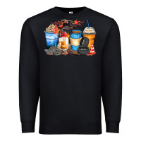 Black monster truck coffee cups Premium Sweatshirt - Zillion Design Studio