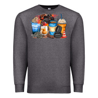 Charcoal Heather monster truck coffee cups Premium Sweatshirt - Zillion Design Studio