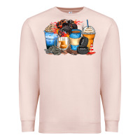 Pale Pink monster truck coffee cups Premium Sweatshirt - Zillion Design Studio