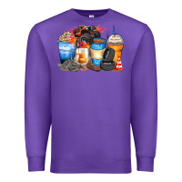 Purple monster truck coffee cups Premium Sweatshirt - Zillion Design Studio