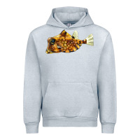 Heather Grey humpback turretfish Urban Hoodie - LillyAllenDesigns