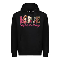 Black love english bulldogs Premium Hoodie - Artiststas
