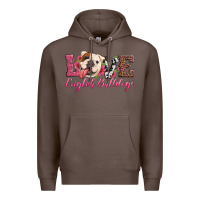 Coffee love english bulldogs Premium Hoodie - Artiststas