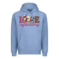 Colony Blue love english bulldogs Premium Hoodie - Artiststas