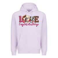 Lilac love english bulldogs Premium Hoodie - Artiststas