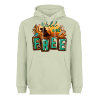 Matcha wild and free cowgirl horse desert Heavyweight Hoodie - Zillion Design Studio