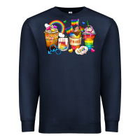 Navy pride coffee cups Premium Sweatshirt - Zillion Design Studio