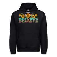 Black western believe sunflowers flowers Urban Hoodie - BarkalooDesign