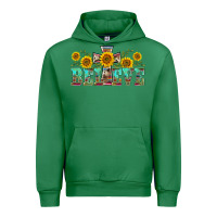 Emerald western believe sunflowers flowers Urban Hoodie - BarkalooDesign