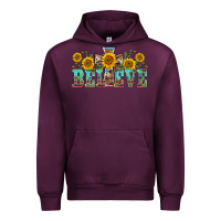 Mauve Wine western believe sunflowers flowers Urban Hoodie - BarkalooDesign