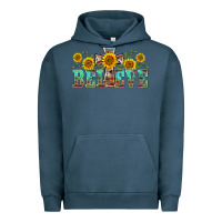Pigment Midnight Navy western believe sunflowers flowers Urban Hoodie - BarkalooDesign