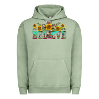 Pigment Oil Green western believe sunflowers flowers Urban Hoodie - BarkalooDesign