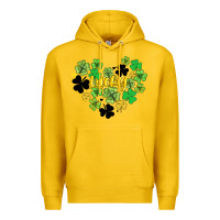 Lemon lucky heart shaped clover Premium Hoodie - AdoDesignShop