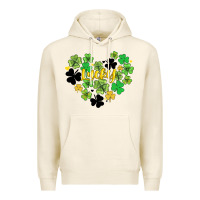 Tofu lucky heart shaped clover Premium Hoodie - AdoDesignShop