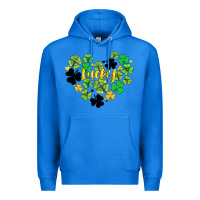 True Royal lucky heart shaped clover Premium Hoodie - AdoDesignShop