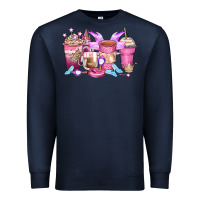 Navy princess coffee cups Premium Sweatshirt - Zillion Design Studio
