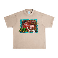 French Oak farm life tractor cow pig rooster Urban Heavy Tee - Artiststas