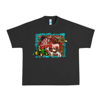 Pigment Black farm life tractor cow pig rooster Urban Heavy Tee - Artiststas