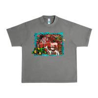 Farm Life Tractor Cow Pig Rooster Urban Heavy Tee | Teevron