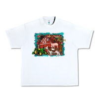 White farm life tractor cow pig rooster Urban Heavy Tee - Artiststas