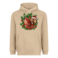 Mushroom merry Christmas brahman bull Heavyweight Hoodie - RanaPortraitStore