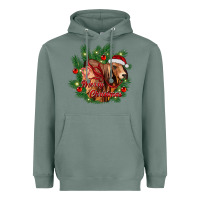 Sage merry Christmas brahman bull Heavyweight Hoodie - RanaPortraitStore