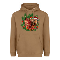 Toasted Coconut merry Christmas brahman bull Heavyweight Hoodie - RanaPortraitStore
