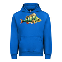 Cobalt Perch Fish Urban Hoodie - LillyAllenDesigns