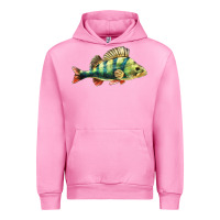 Fuchsia Pink Perch Fish Urban Hoodie - LillyAllenDesigns
