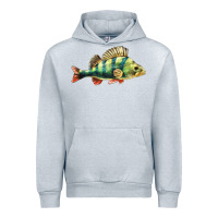 Heather Grey Perch Fish Urban Hoodie - LillyAllenDesigns