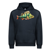 Navy Perch Fish Urban Hoodie - LillyAllenDesigns