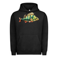 Pigment Black Perch Fish Urban Hoodie - LillyAllenDesigns