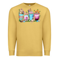 Antique Gold rabbit coffee cups Premium Sweatshirt - Zillion Design Studio